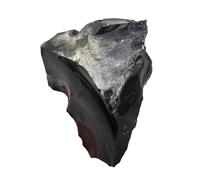 1 pièce 300-400 g de matière première d'obsidienne, pierre quartz, cristal, minerai noir Gemstone Stone