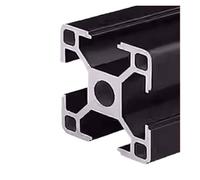 1 pièce 3030 profilé en aluminium noir for cadre de bricolage, rail linéaire, extrusion de pièces d'imprimante 3D CNC, machine d'extrusion de métal(OB-3030-b,500mm)
