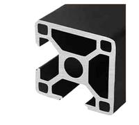 1 pièce 3030 profilé en aluminium noir for cadre de bricolage, rail linéaire, extrusion de pièces d'imprimante 3D CNC, machine d'extrusion de métal(OB-3030N2-b,500mm)
