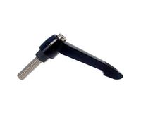 1 pièce 304 M4 M5 M6 M8 filetage en acier inoxydable levier de serrage en forme de L poignée réglable verrouillage filetage mâle bouton boulon vis(Black,M5X12)
