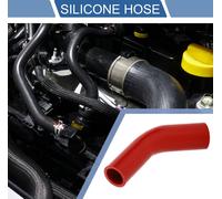 1 Pièce 32Mm/1,26"-38Mm/1,5" Id 102Mm/4,02" Longueur 45 Degrés Tuyau De Silicone Rouge Tuyau De Liquide De refroidissements Universel