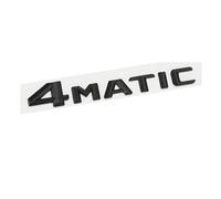 1 pièce 3D/Flat Black or Silver ABS 4MATIC Emblème Badge - Autocollant étanche pour coffre de voiture Classe C/E/GLC/GLE, autocollant extérieur durable (3D-Noir)