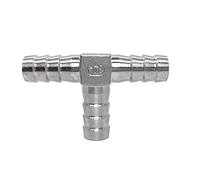 1 pièce 4 mm 6 mm 8 mm 10 mm 12 mm 13 mm 14 mm 15 mm 16 mm 19 mm 20 mm tuyau cannelé T type Y 3 connecteur de raccord de tuyau en acier inoxydable 304 à trois voies (taille : type T, couleur : 16 mm)