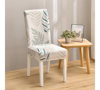 1 pièce/4 pièces/6 pièces Housse de chaise, housse de chaise complète en tissu de soie de lait antidérapante et élastique, imprimé floral, polyvalente pour le printemps, l'été, l'automne et l'hiver Ta