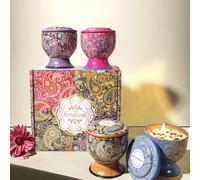 1 pièce/4 pièces Bougie parfumée aux fleurs séchées dans un bocal en verre, bougies d'aromathérapie, bougie parfumée aux fleurs naturelles, bougie parfumée à la forêt, dans de hauts bocaux en verre, a