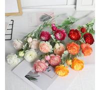 1 pièce/4 pièces Bouquet artificiel de roses Austin Simulation de pivoine tige longue Fleur artificielle convient pour vase de maison, bureau, mariage, fiançailles, arrangement floral, anniversaire, f