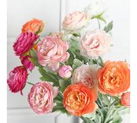 1 pièce/4 pièces Bouquet de roses artificielles Austin Simulation Pivoine Tige longue Fleur artificielle Convient pour vase de maison Bureau Mariage Fiançailles Arrangement floral Anniversaire Date Fê