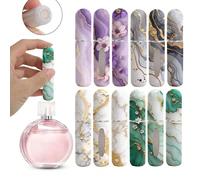 1 pièce/4 pièces Bouteille de parfum à motif marbre, bouteille de parfum réutilisable sous-remplie, mini bouteille de cosmétiques, parfum, outil d'emballage de pure rosée, plusieurs couleurs au choix,