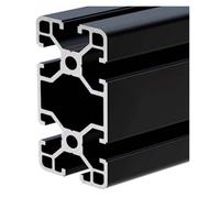 1 pièce 4040 4080 6060 profilé aluminium noir rail linéaire extrusion CNC cadre pièces d'imprimante 3D(BS-8-4080-b,2500mm)