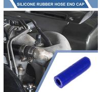 1 Pièce 40Mm Longueur 8Mm/0,31" Id Bouchon D'Extrémité De Tuyau En Silicone Bleu Renforcé En Silicone Pour Tube De Dérivation Universel