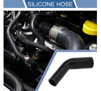 1 Pièce 45-60mm/1,77-2,36" Id 150mm/5,91" Longueur 45 Degrés Tuyau De Silicone Noir Tuyau De Liquide De refroidissements Universel