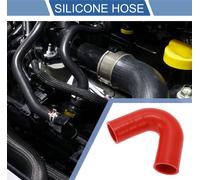 1 Pièce 45Mm/1,77" Id 102Mm/4,02" Longueur 135 Degrés Tuyau De Silicone Rouge Tuyau De Liquide De refroidisement Universel