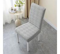 1 pièce, 4pcs, 6pcs Housse de chaise en forme de L à motif abstrait et couleur unie, housse de chaise élastique anti-poussière d'une seule pièce pour la maison, style nordique moderne minimaliste, aju