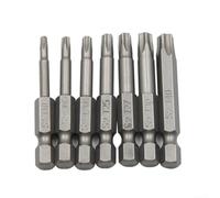 1 pièce 50 mm pour embout de tournevis Torx tige hexagonale magnétique pour T10 T40, compatible avec tournevis électriques ()