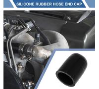 1 Pièce 50Mm Longueur 32Mm/1.26" Id Bouchon D'Extrémité De Tuyau En Silicone Noir Renforcé En Silicone Pour Tube De Dérivation Universel