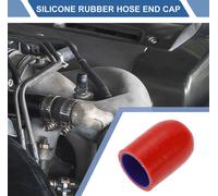 1 Pièce 50Mm Longueur 32Mm/1.26" Id Rouge Bleu Voiture Bouchon D'Extrémité De Tuyau En Caoutchouc De Silicone Renforcé Bouchon De Fermeture Pour Tube De Dérivation Universel