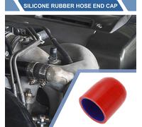 1 Pièce 50Mm Longueur 38Mm/1.5" Id Rouge Bleu Voiture Bouchon D'Extrémité De Tuyau En Caoutchouc De Silicone Renforcé Bouchon De Fermeture Pour Tube De Dérivation Universel