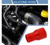 1 Pièce 51Mm/2.01"-70Mm/2.76" Id 127Mm/5" Longueur 0 Degré Tuyau De Refroidisement En Silicone Rouge Universel