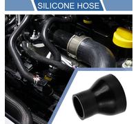 1 Pièce 51mm/2.01"-89mm/3.5" ID 100mm/3.94" Longueur 0 Degré Tuyau de refroidissements en Silicone Noir Universel