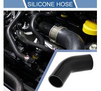 1 Pièce 57-63mm/2,24-2,48" Id 102mm/4,02" Longueur 45 Degrés Tuyau De Silicone Noir Tuyau De Liquide De refroidissements Universel