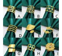 1 pièce/6 pièces/12 pièces Anneaux de serviette créatifs, Porte-serviettes décoratifs pour anniversaire, style campagnard, mariage, restaurant, hôtel, Saint-Valentin, banquet, buffet, décoration de ta