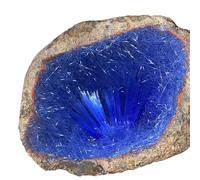 1 pièce 600-650 g d'azurite for la décoration, cristal de quartz, goethite, amas symbiotiques de minerais multiples