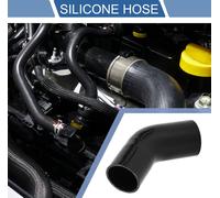 1 Pièce 63-70mm/2,48-2,76" Id 102mm/4,02" Longueur 45 Degrés Tuyau De Silicone Noir Tuyau De Liquide De refroidissements Universel