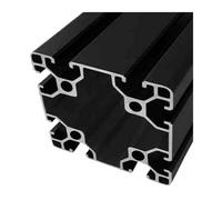 1 pièce 8080 1020 profilé Aluminium Noir Rail linéaire Extrusion CNC Cadre pièces d'imprimante 3D(6-1020U-b,200mm)