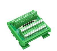 1 pièce à montage sur Rail DIN 50 broches 0.05 "Mini ruban D/Module d'interface femelle MDR, carte de dérivation SCSI50(HL-SCSI-50P(CN)-US-G)