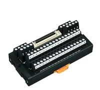 1 pièce à montage sur Rail DIN 50 broches 0.05 "Mini ruban D/Module d'interface femelle MDR, carte de dérivation SCSI50(HL-SCSI-50P(CN)-PDM)