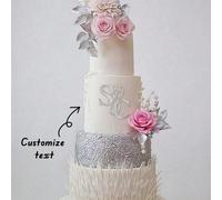 1 pièce Accessoires de gâteau personnalisés avec texte, décoration de table de dessert, accessoires de cuisson uniques pour fêtes, cadeaux uniques inoubliables pour anniversaires, mariages, Noël et la
