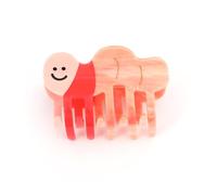 1 Pièce Acétate Personnalisée Pince à Cheveux Petit Ver Rose Amusant et Mignon