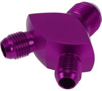 1 Pièce Adaptateur De Raccord De Tuyau Réducteur à Bride Mâle Universel An6-An6-An8 Connecteur De Ligne De Carburant En Aluminium Violet