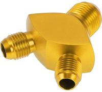 1 Pièce Adaptateur De Raccord De Tuyau Réducteur Mâle Universel An6-An6-An8 Connecteur De Ligne De Carburant En Aluminium Ton Or