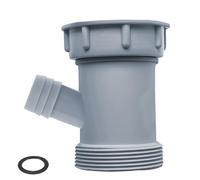 1 Pièce Adaptateur de Tuyau d'Évacuation d'Évier, Siphon Courbé Universel avec Filets Étanches pour Évier de Cuisine, Salle de Bain et Buanderie