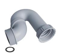 1 Pièce Adaptateur de Tuyau d'Évacuation d'Évier, Siphon Courbé Universel avec Filets Étanches pour Évier de Cuisine, Salle de Bain et Buanderie