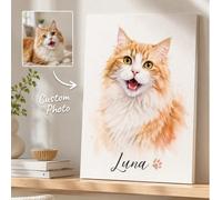 1 pièce Affiche de peinture à l'huile haute définition sans cadre personnalisable, affiche sur canevas personnalisée, photo personnalisée, partagez vos souvenirs préférés et vos moments les plus préci