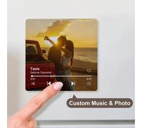 1 pièce Aimant de réfrigérateur photo personnalisable, personnalisé avec votre photo et paroles préférées, excellent cadeau pour la remise des diplômes, la fête des mères et plus encore, Accessoires d