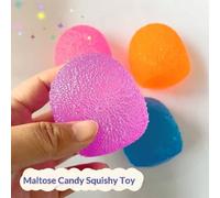 1 pièce aléatoire - Cube anti-stress texturé et rebond lent, en maltose malléable, idéal pour les adolescents et les adultes. Balle anti-stress ultra-résistante, effet gelée, pour une stimulation sens