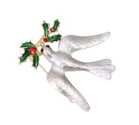 1 Pièce Alliage de Zinc, Oiseau de Paix Décoratif Ambiance Noël