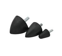 1 pièce Amortisseur en Caoutchouc Type VP, entretoise Conique, diamètre 25mm, Longueur 25mm, Filetage mâle M6, 25x25-M6x18mm