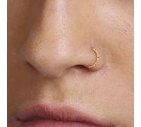 1 pièce Anneau de nez en argent sterling S925, bijoux perforés petits et légers, élégants et simples, pour le septum nasal, le cartilage et la spirale tragus, en or et en argent, deux couleurs, convie