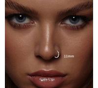 1 pièce Anneau de nez vintage mini stylé en argent sterling S925, comprenant le style d'anneau de nez percé, convient pour le port quotidien des femmes et est également un excellent cadeau pour les pe