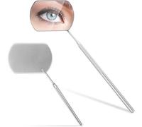 1 Pièce Argenté, Miroir Carré Portable Pour Extensions De Cils 1 Pièce En Acier Inoxydable Amovible Multifonctionnel Pour Examen De La Bouche Et Des Yeux
