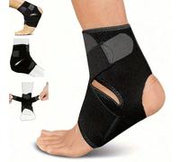 1 pièce Attelle de compression de cheville réglable, manchon de cheville de sport flexible pour la course, le basket-ball et le volley-ball, enveloppe stabilisatrice de pied confortable pour la protec