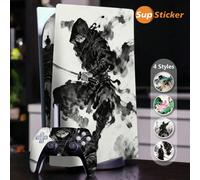 1 pièce Autocollant de style encre, motif d'autocollant de console de jeu vidéo, autocollant autoadhésif résistant aux rayures et imperméable, pelable et repositionnable, convient pour console de jeu 
