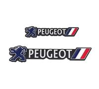 1 Pièce Autocollant de Voiture pour Peugeot 2008 206 207 3008 301 307 Voiture Autocollant Emblème Badge Stickers Décor Accessoires de Voiture,10.5X2.3cm