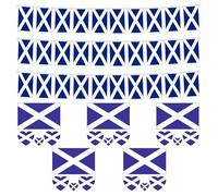 1 Pièce Avec 30 Drapeaux De Train, 5 Jeux D'Autocollants De Tatouage, Banderole Écossaise, Drapeau Écossais, Banderole En Tissu, Banderole Du Drapeau Européen