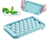 1 pièce Bac à glaçons rond 33 compartiments, mini fabricant de boules de glace, moule à glaçons sphériques, convient pour le congélateur avec démoulage facile, moules à glaçons circulaires pour cockta