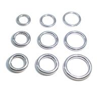 1 pièce Bague à charnière en acier inoxydable segment de 2 mm, 2,5 mm, 3 mm pour piercing de septum, lèvres, oreilles, cartilage du corps 2x8mm,2x10mm,2x12mm,2x14mm,2.5x10mm,2.5x12mm,2.5x14mm,3x10mm,3